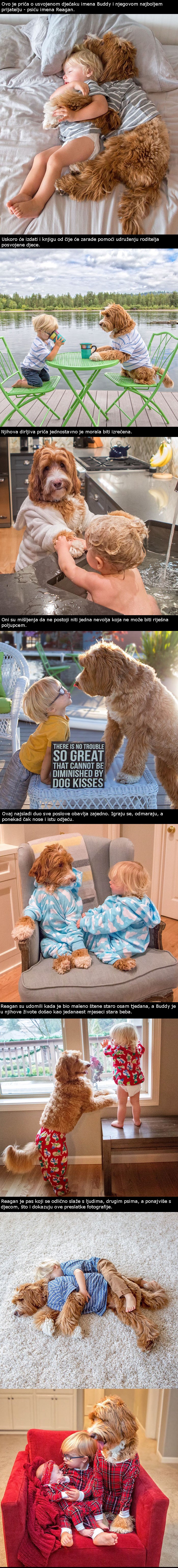 Usvojeni dječak i psić postali su najbolji prijatelji