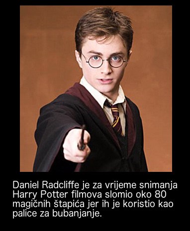Zanimljivost sa snimanja Harry Potter serijala 
