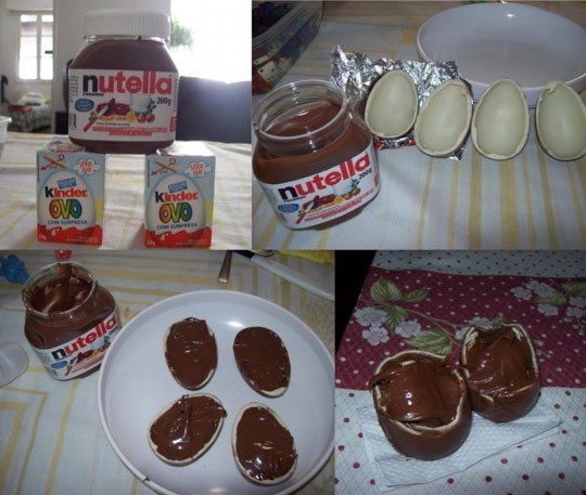 Kinder jaja punjena Nutellom - čista čokoladna perverzija