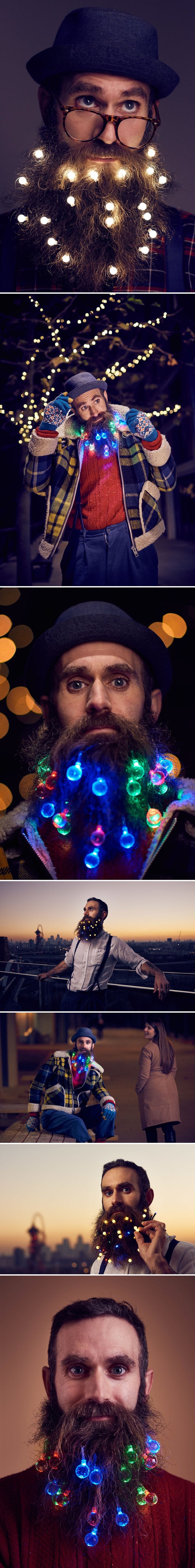Ukrasna svjetla će bradonje pretvoriti u hodajuća božićna drvca!