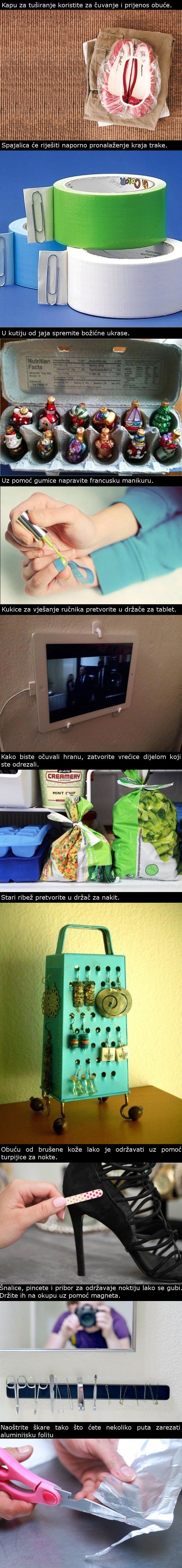 10 ideja pomoću kojih ćete obične stvari iz kućanstva koristiti na potpuno drugi način