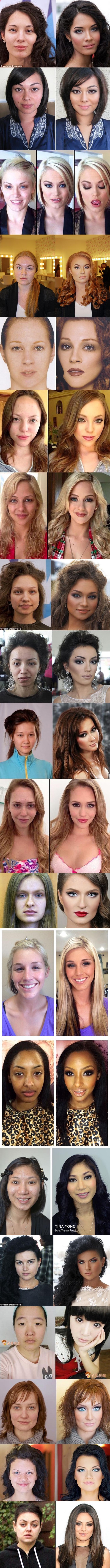 Ovih 20 primjera pokazuju nevjerojatnu moć šminke i kako utječe na ukupan izgled žena