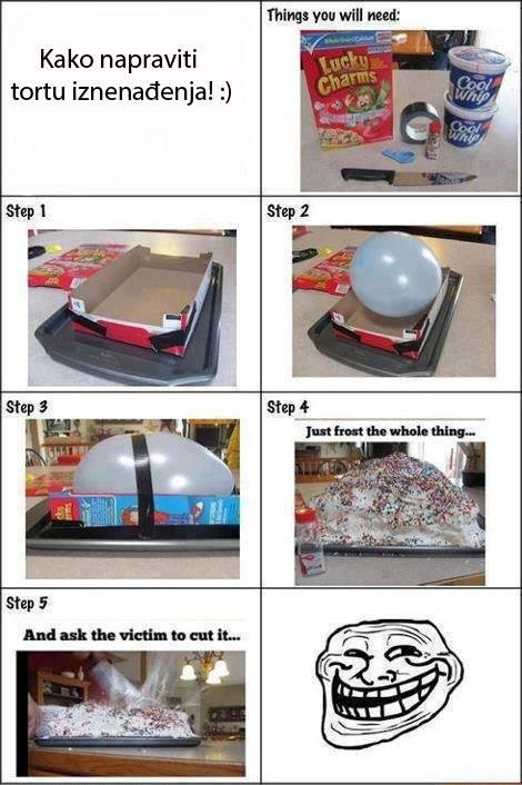 Kako napraviti tortu iznenađenja