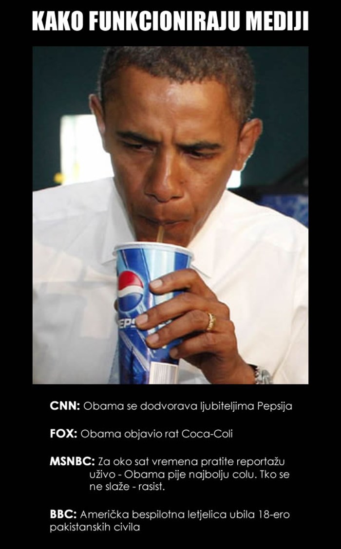 Kako funkcioniraju vijesti: Obama šalje tajnu poruku?