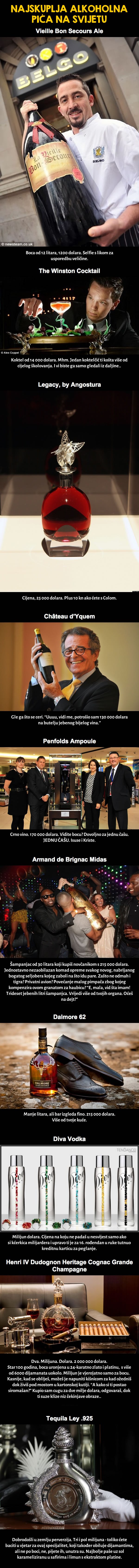 GALERIJA: Najskuplja alkoholna pića na svijetu!