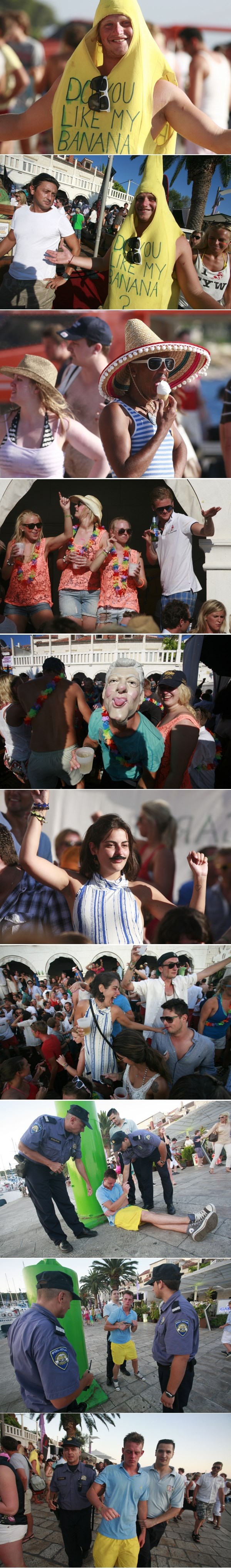 Partijanje na Hvaru: Banana, brkovi, maske, sombrero i murja