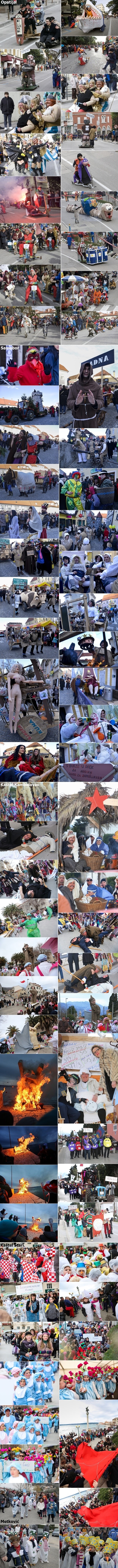 Karnevalsko ludilo zahvatilo Hrvatsku