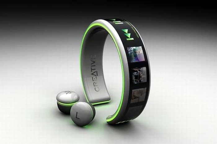 Futuristički MP3 player koji se nosi na ruci