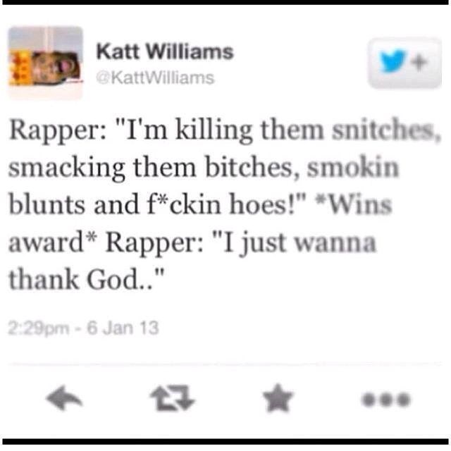 Pjeva o ubojstvima, nasilju i seksu, ali zahvaljuje bogu