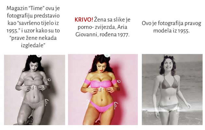 Otkrivena muljaža s fotkom "prave žene iz '50-ih"!