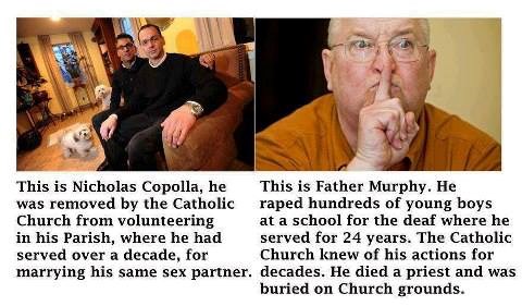 Crkvi je gej za pakao, a pedofil za pohvalu?