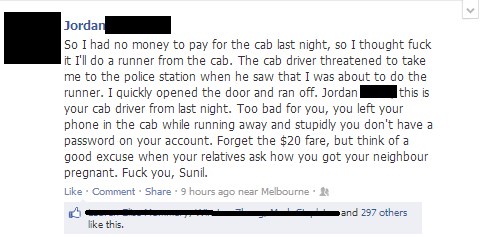 Vozač taksija se svjetski osvetio pijanom bjeguncu