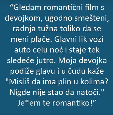 Ono kad djevojka ne zna ništa o romantici