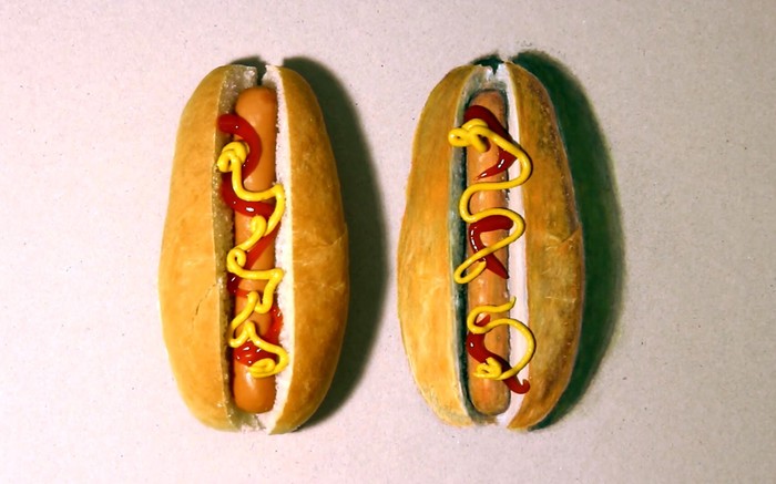 Koji je hot-dog pravi, a koji nacrtan? Svi su mislili da je desni...