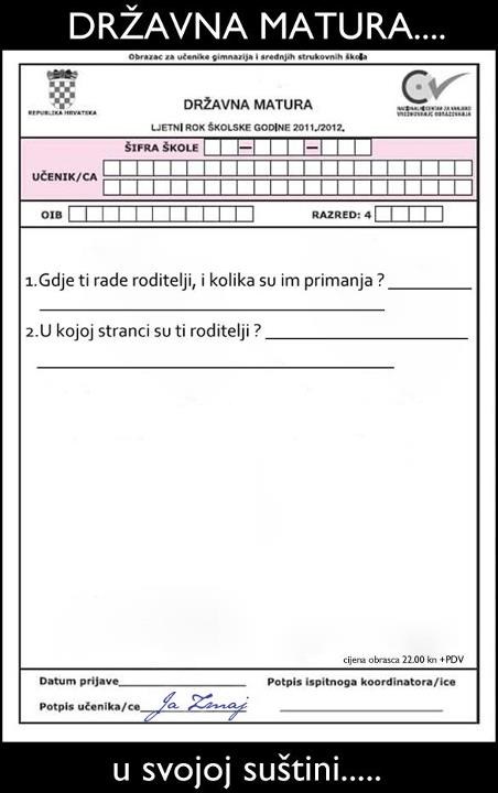 Suština državne mature