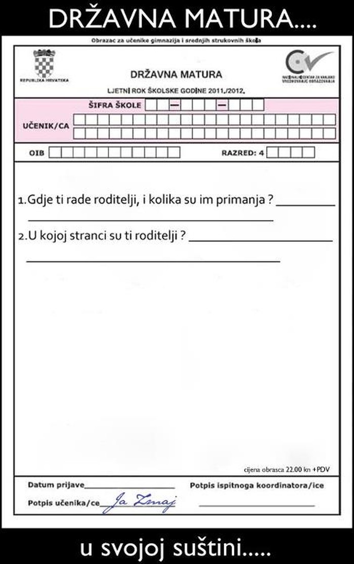 Suština državne mature