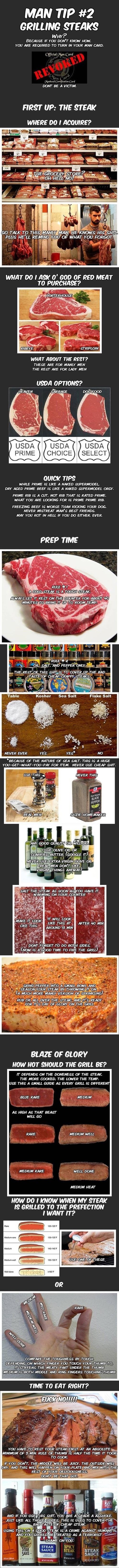 Budi muško, nauči izroštiljati pravi steak