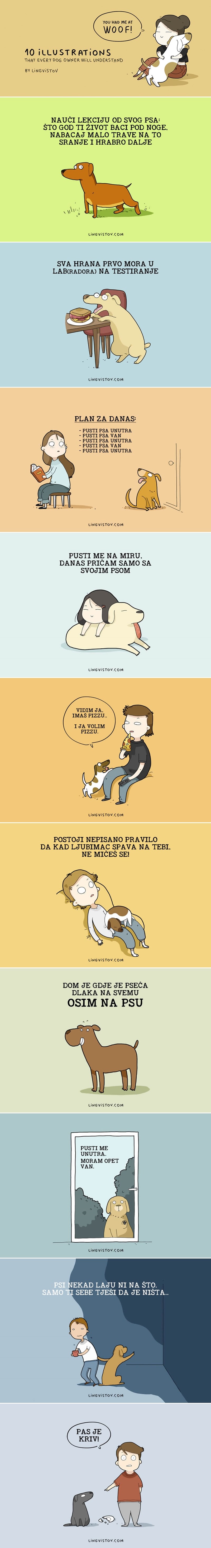 Deset ilustracija koje će svaki vlasnik psa savršeno razumjeti