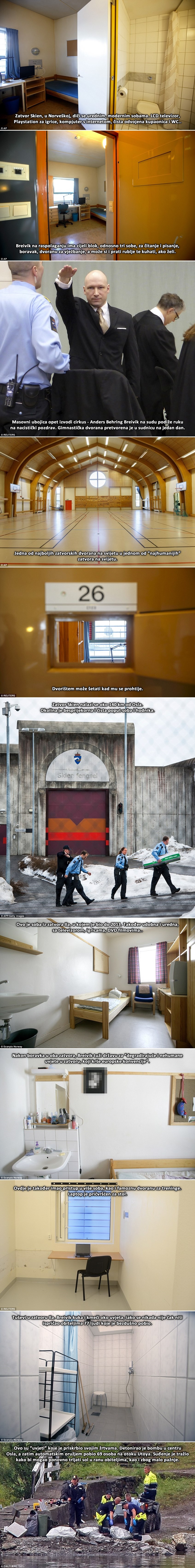 Zavirite u "paklenu" ćeliju nacističkog masovnog ubojice Breivika