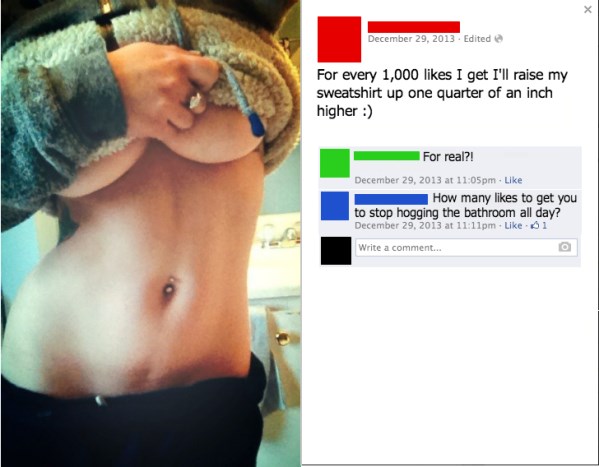 Ima sise - želi pažnju