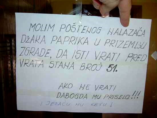 Što je molba bez dobre kletve i psovke