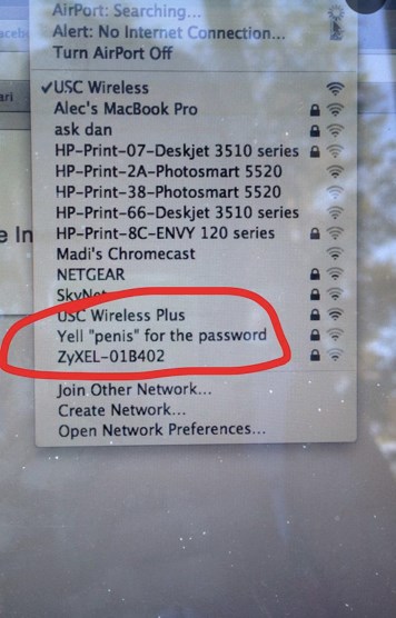 Viči "penis" za WiFi šifru!