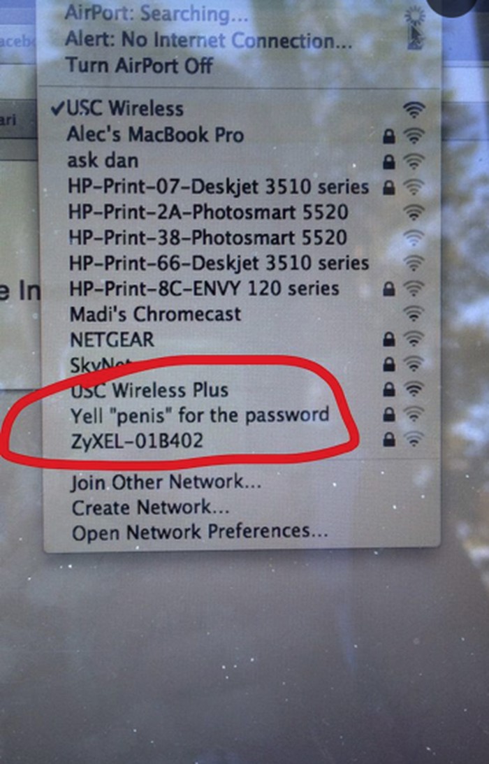 Viči "penis" za WiFi šifru!
