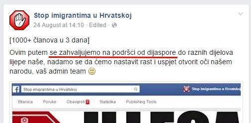 "Stop imigrantima u Hrvatskoj": Budaletina ostaje budaletina