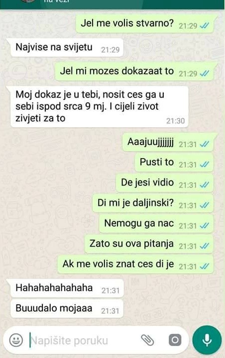 Žena ga je pitala voli li je, a kasnije je saznao i zbog čega ga je to ispitivala