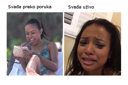 Postoje dva nivoa u muško-ženskim svađama