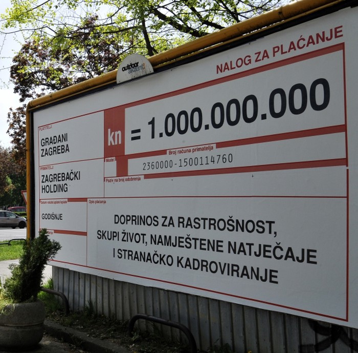 Kad bi Zagrepčani ispisali uplatnicu Zagrebačkom Holdingu