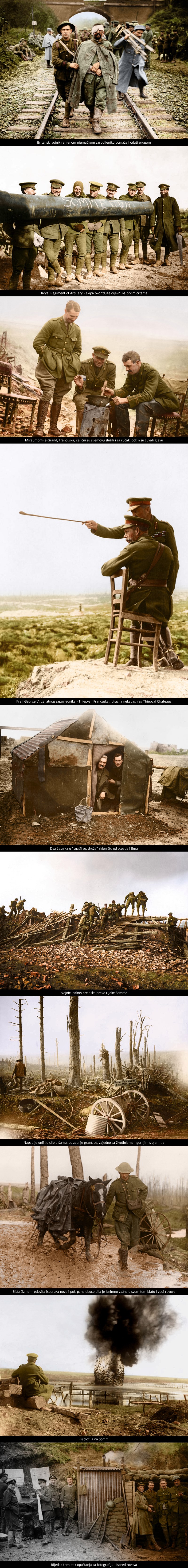 Nevjerojatne obojene fotografije obilježile 100. godišnjicu najkrvavije bitke Prvog svjetskog rata