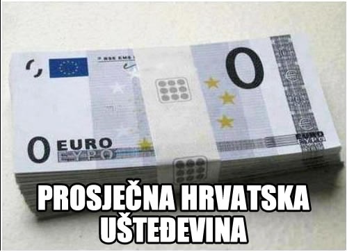 Prosječna hrvatska ušteđevina