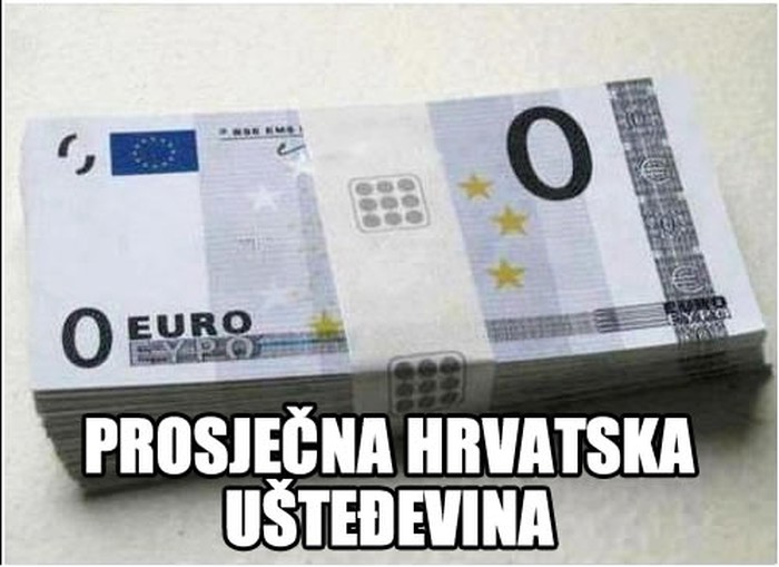 Prosječna hrvatska ušteđevina