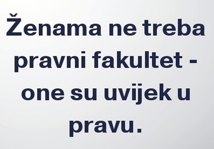 Zašto Pravni fakultet nije za žene