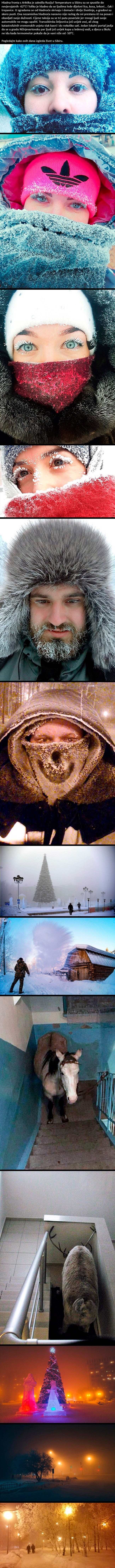 Nezamislive hladnoće u Sibiru: Rusi slikali kako njihov život funkcionira na temperaturi od -62°C!