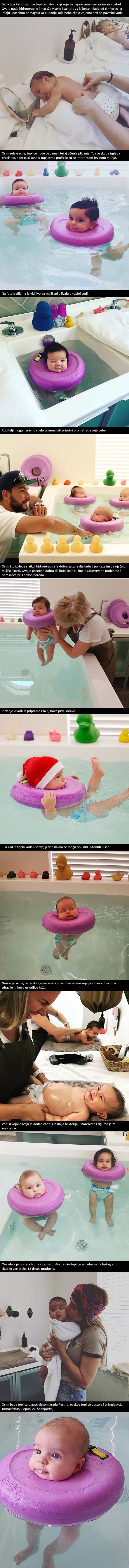 Nedavno su otvorene specijalne toplice za bebe, fotke mališana su postale hit na internetu!