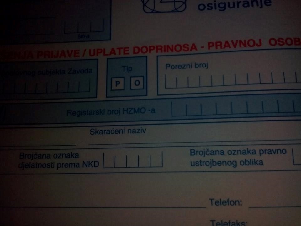 Pronađi grešku na tiskanici za zdravstveno osiguranje