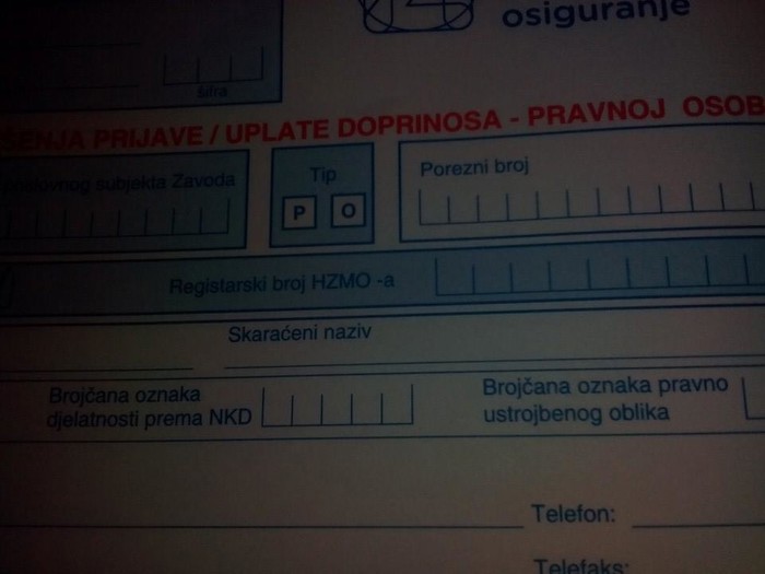 Pronađi grešku na tiskanici za zdravstveno osiguranje