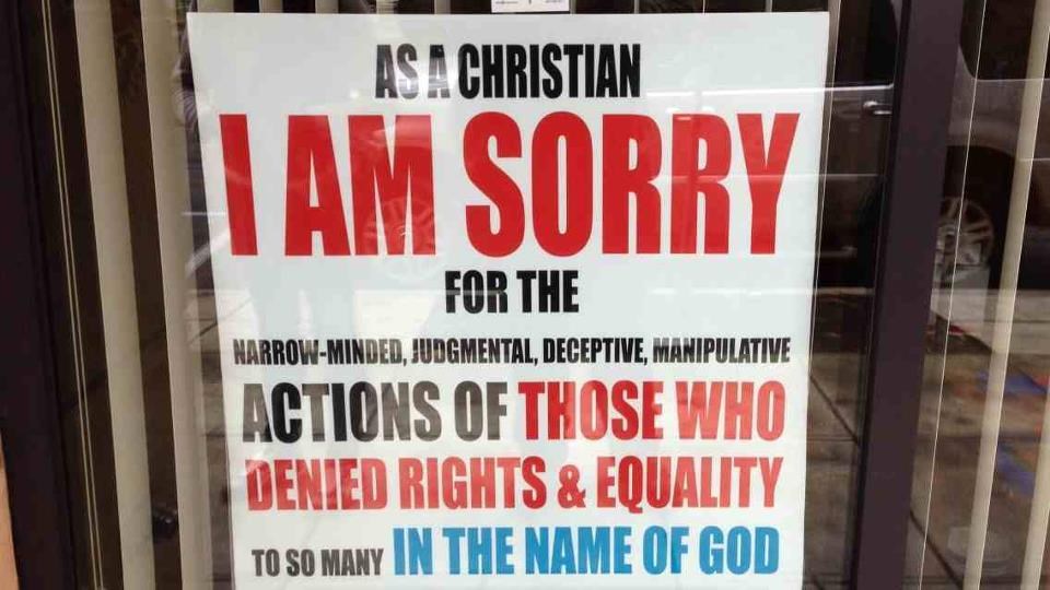 Kršćanin se ispričao "u ime vjernika"