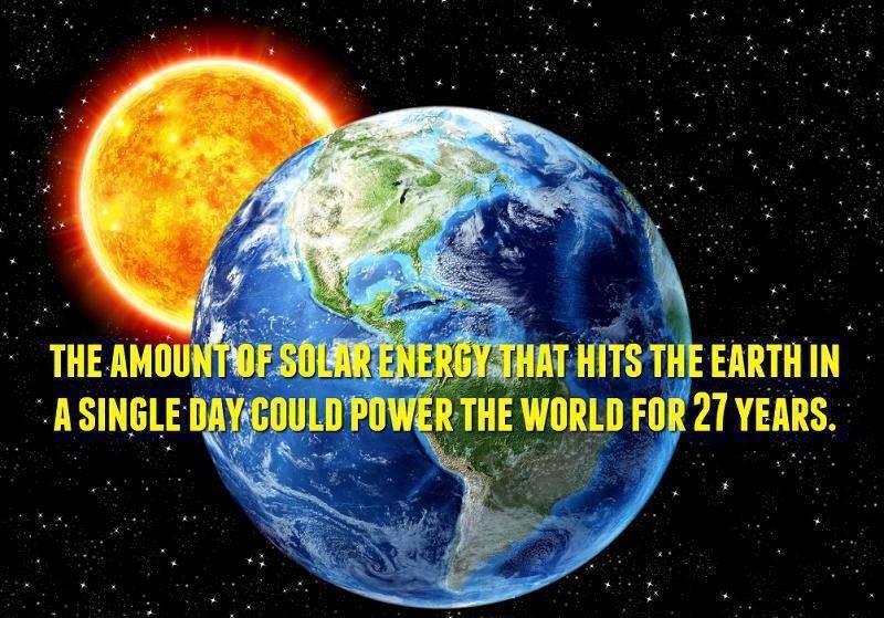 Sunce dnevno Zemlji pošalje energije za 27 godina