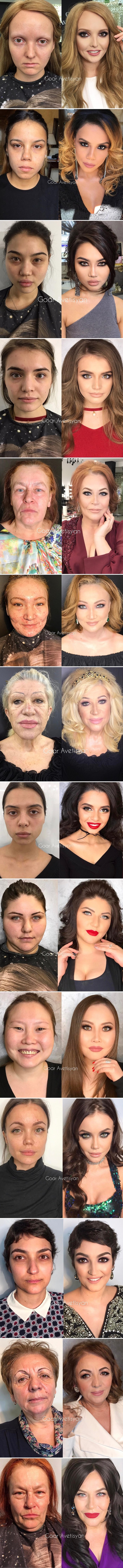 Ove fotografije su živi dokaz da šminka može baš svaku ženu pretvoriti u ljepoticu