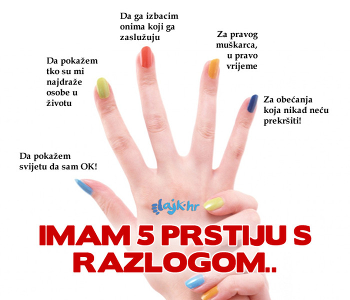 Svaki prst ima svoju misiju