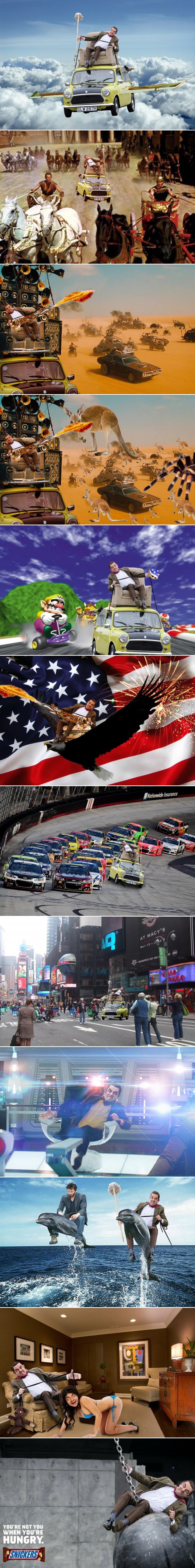 GALERIJA: Ufotošopirali Mr. Beana u sve čega su se dočepali