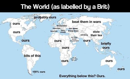 Kako Britanci vide kartu svijeta