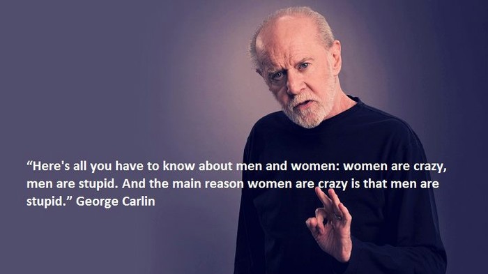 George Carlin opet "usridu": Istina o muškarcima i ženama