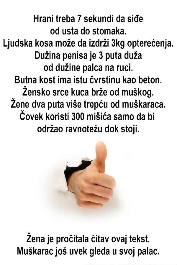 Koliki ti je? Izmjeri palac i saznaj 