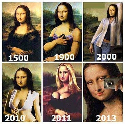 Mona Lisa evoluirala s godinama