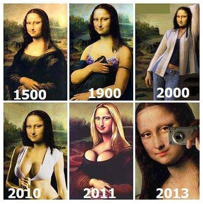 Mona Lisa evoluirala s godinama