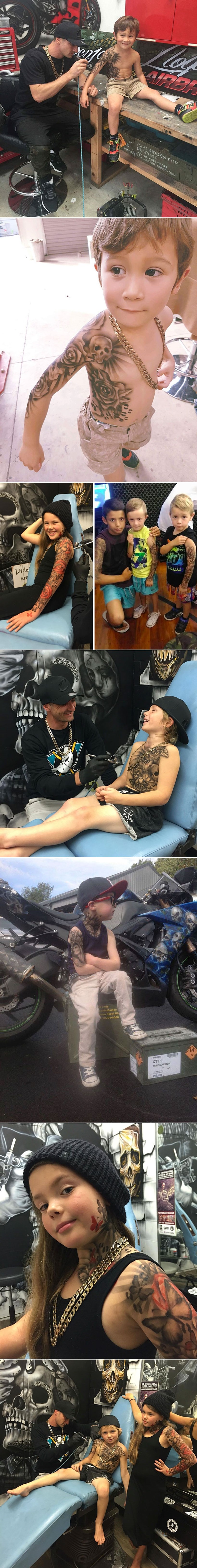 Bolesnoj dječici radi tetovaže kako bi im uljepšao dane u bolnici